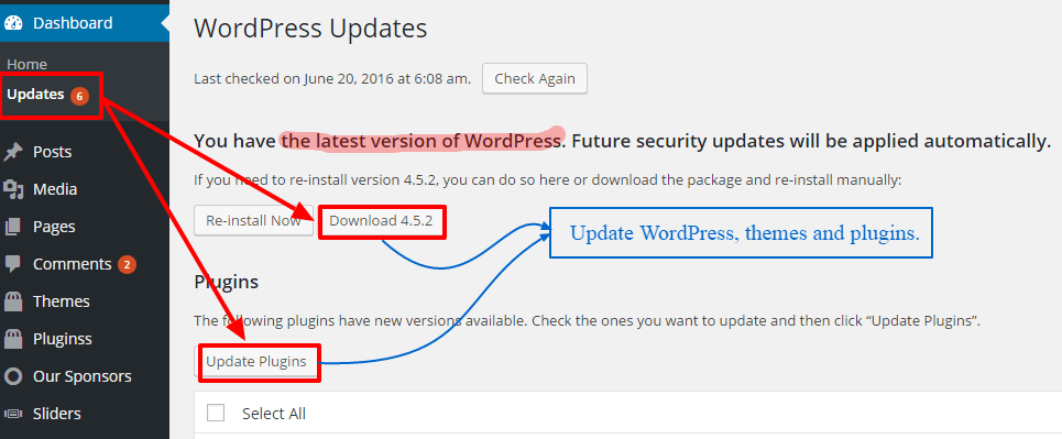 update-wordpress-themes-plugins