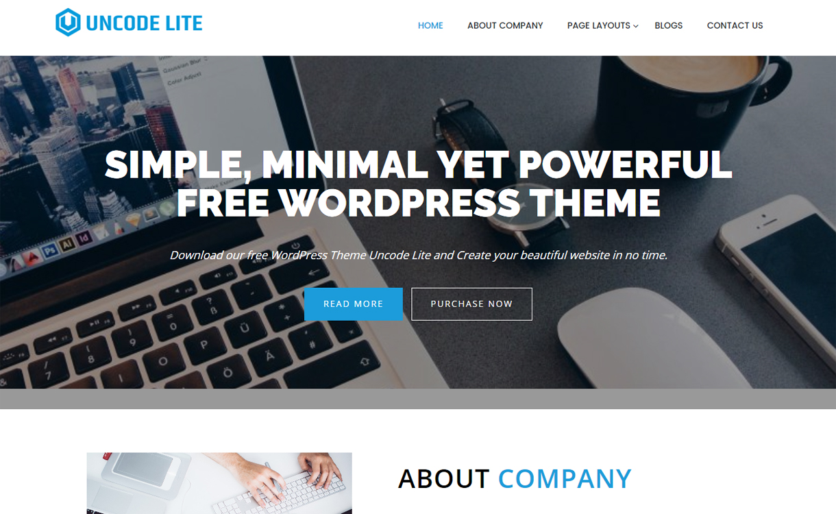 Uncode Lite - Best Free WordPress Theme