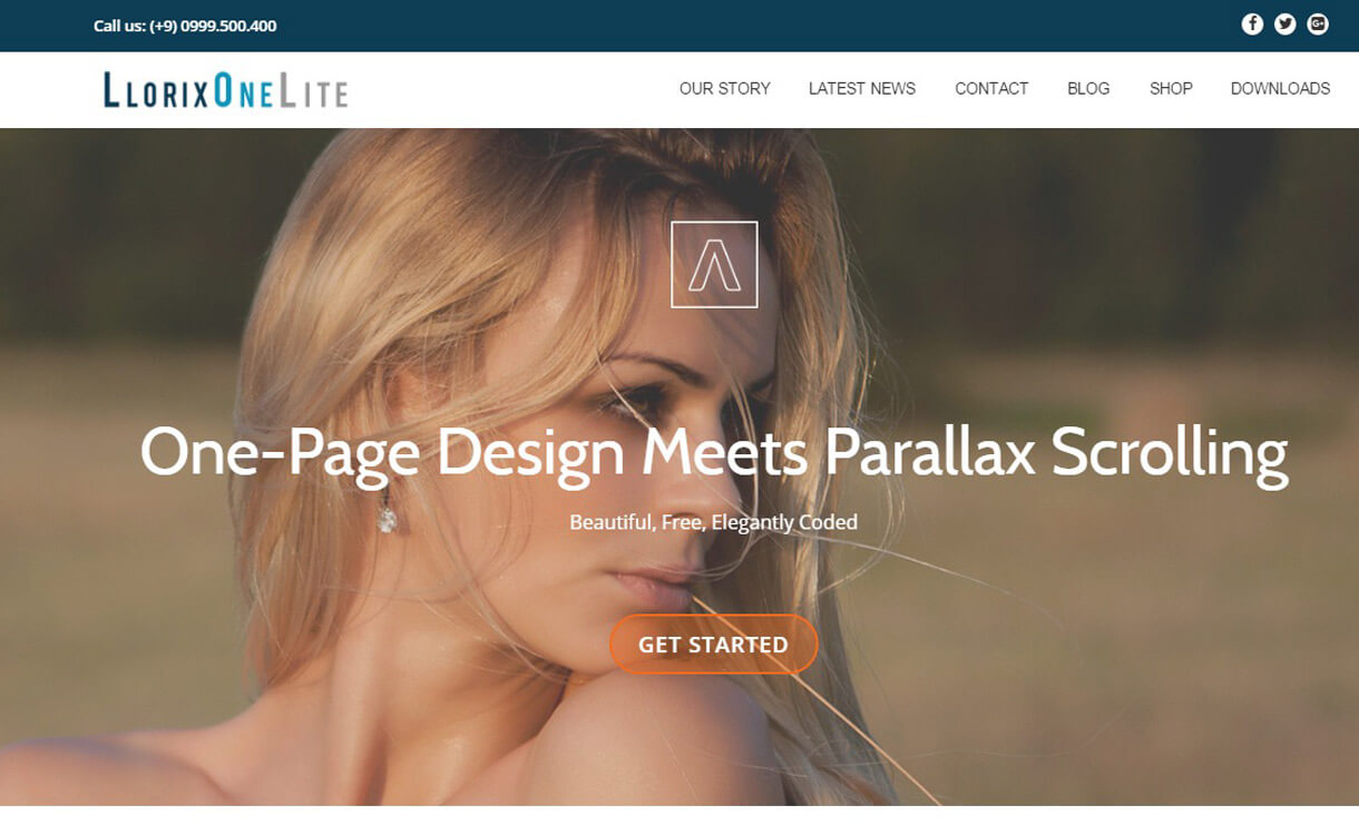 Llorix One Lite - Best Free One Page WordPress Themes 2017