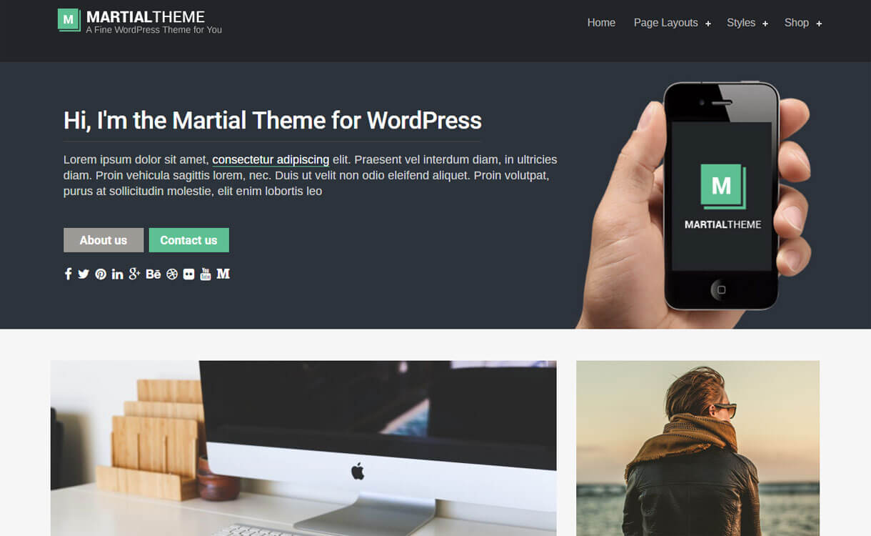 martial-free-WordPress-theme