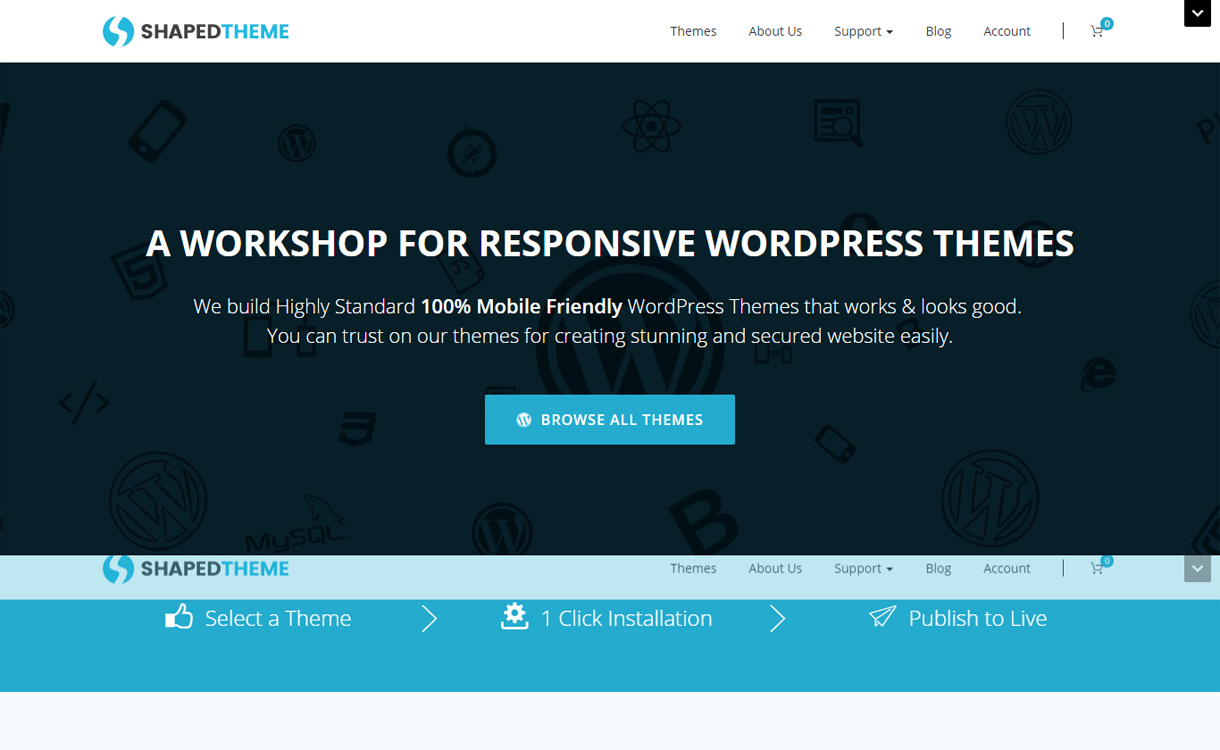 Shaped Theme - WordPress Theme Store