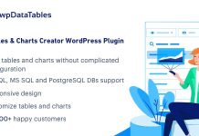 wpDataTables - Premium WordPress Tables & Chart Manager Plugin