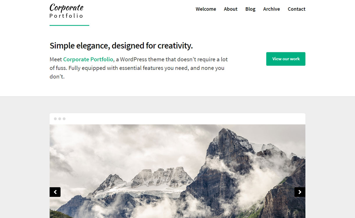 Corporate Portfolio - Free Multipurpose WordPress Theme