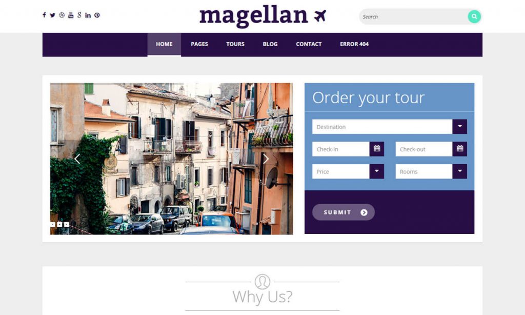 Magellan - Premium Travelling WordPress Theme
