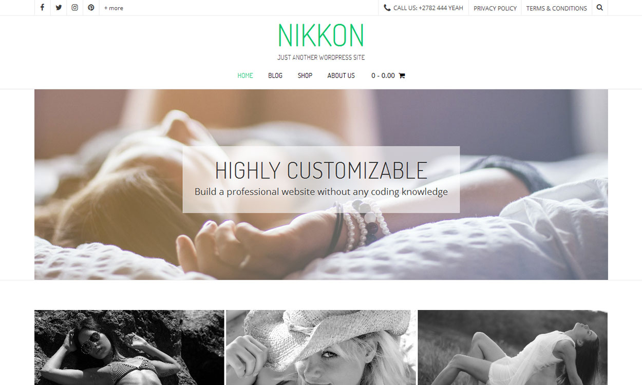 Nikkon - Best Free Photography WordPress Theme