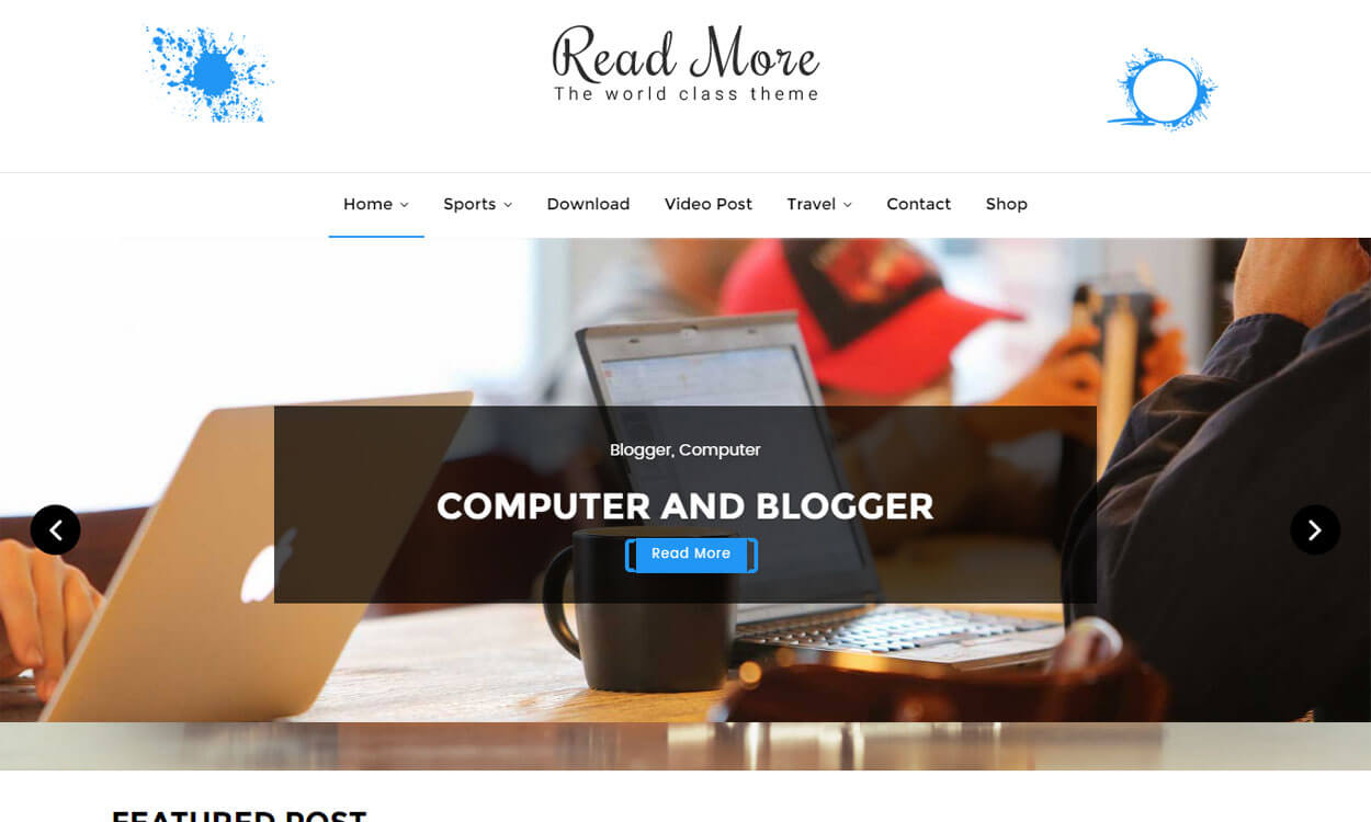 Read More - Free WordPress Blog Theme