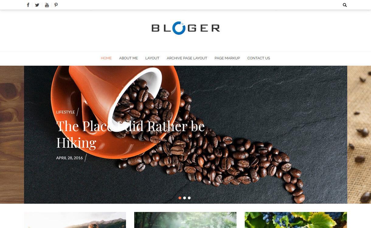 Bloger-Best Free WordPress News-Magazine/Online Editorial Themes