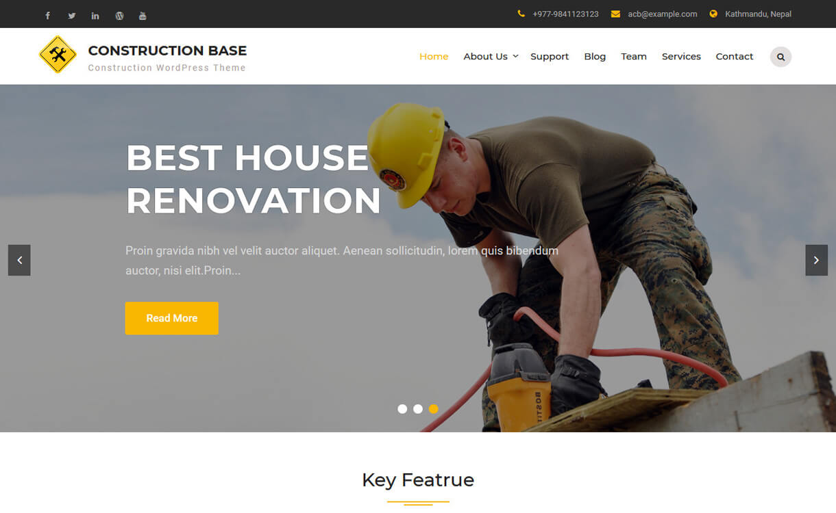 20+ Best Free WordPress Construction Company Themes for 2022