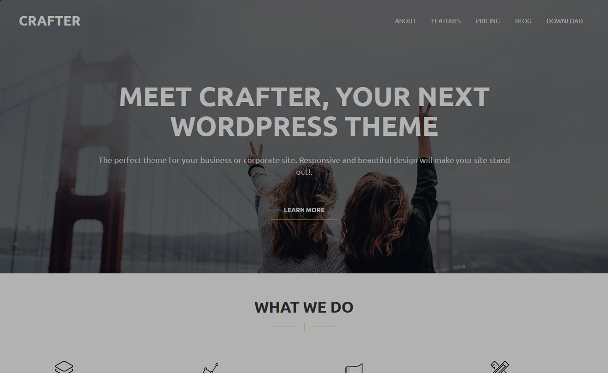Crafter - Best Free WordPress Themes January 2017
