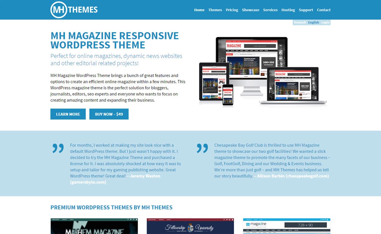 MH Themes - Best WordPress Themes Store