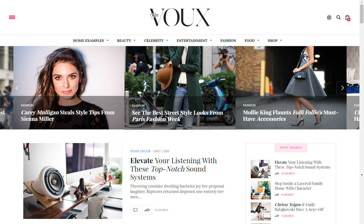 The Voux - Best Premium WordPress News-Magazine, Editorial Themes 2017
