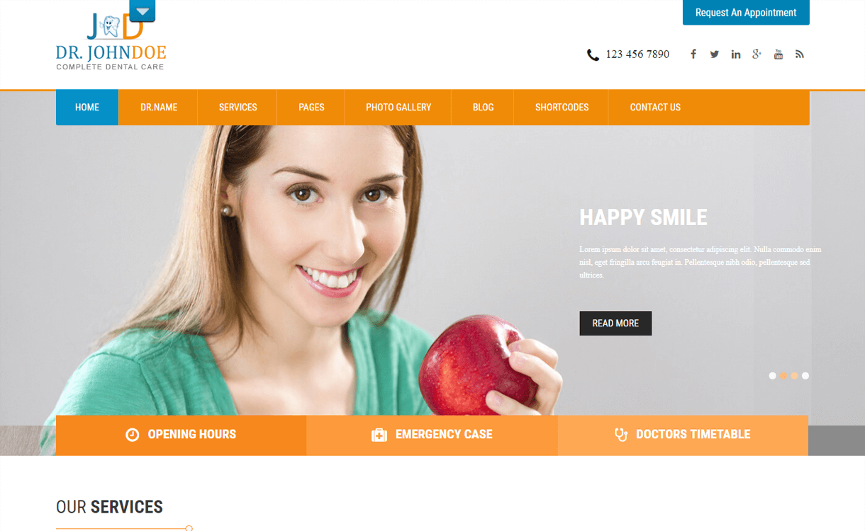 SKT Toothy-Best Free WordPress Health Medical Theme