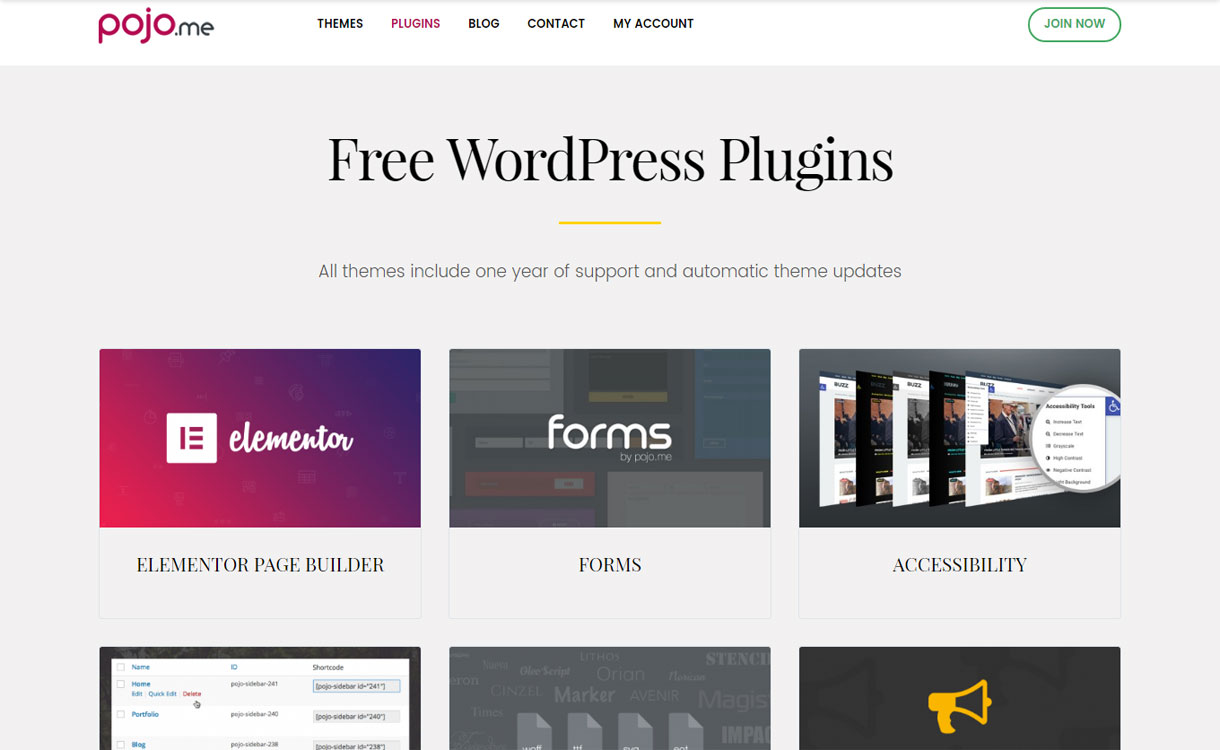 Pojo - WordPress Plugin Store