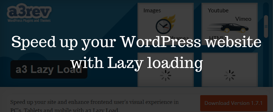 Speed up your WordPress website with Lazy loading