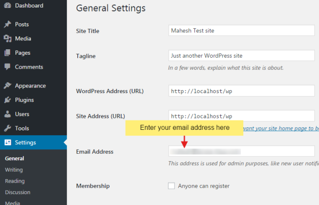 How to change admin email of your WordPress website?