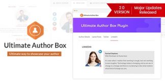 Ultimate Author Box - Premium WordPress Author Bio Box Plugin