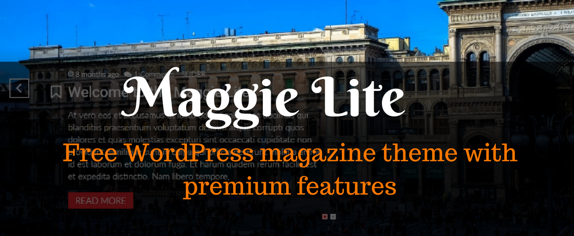 Maggie Lite - Free WordPress Magazine theme with Premium features