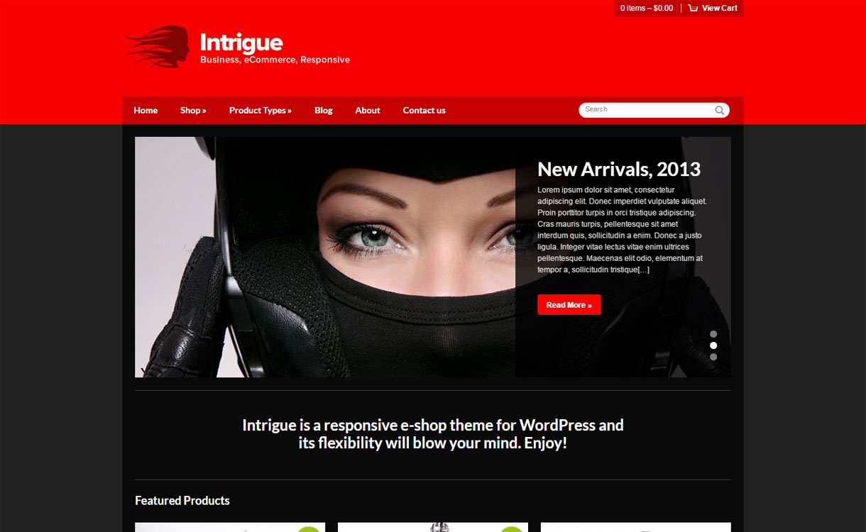 Intrigue - Premium WordPress Store Theme