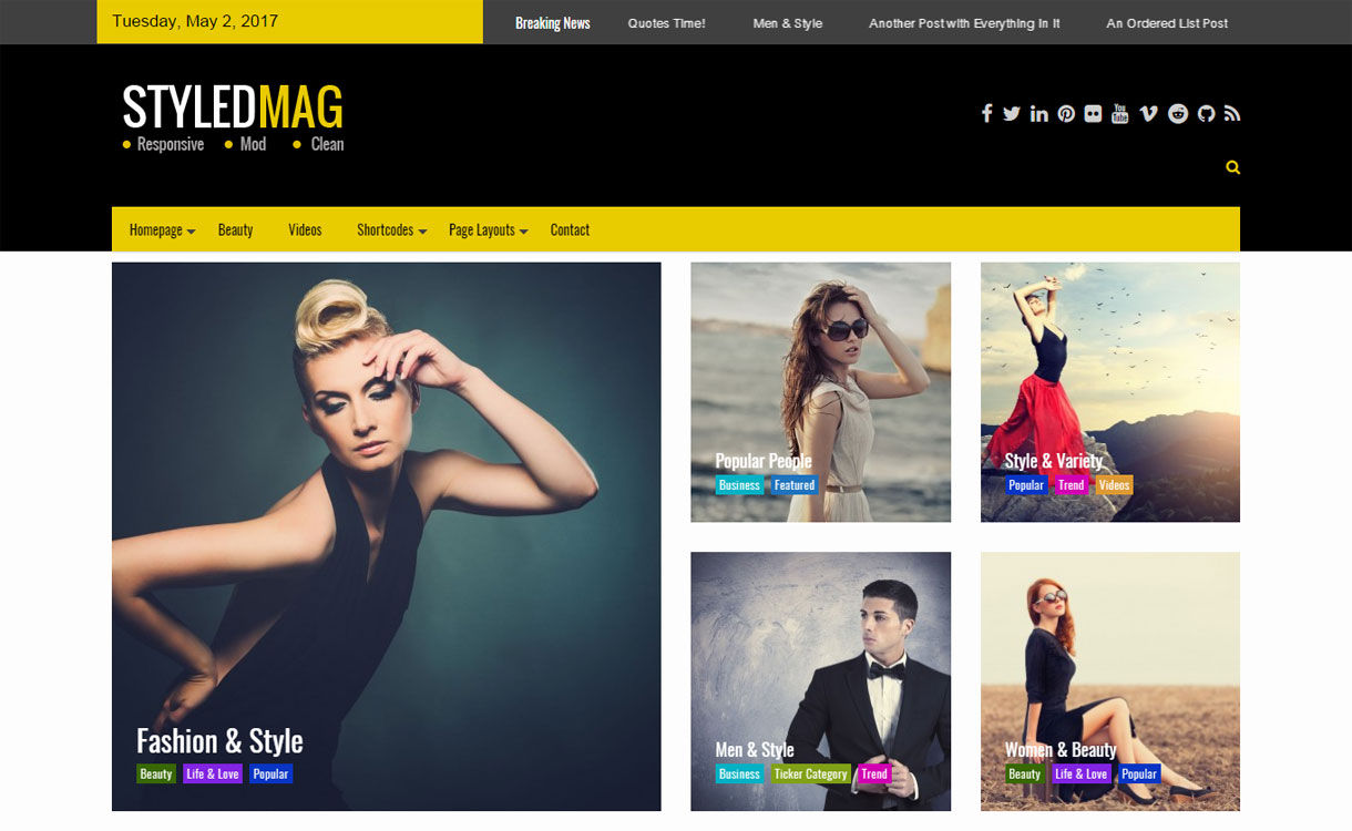 Styled Mag – Free Magazine WordPress Theme