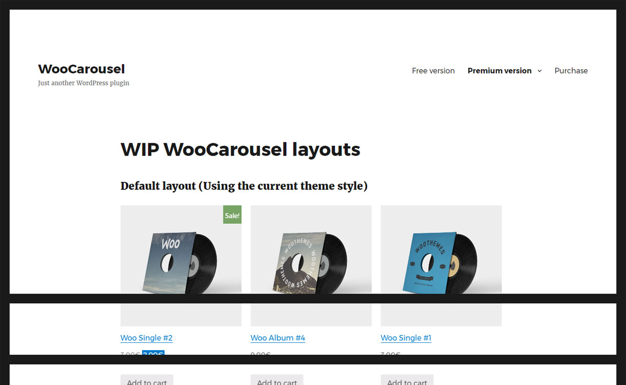 WooCorousel - Free WooCommerce product carousel