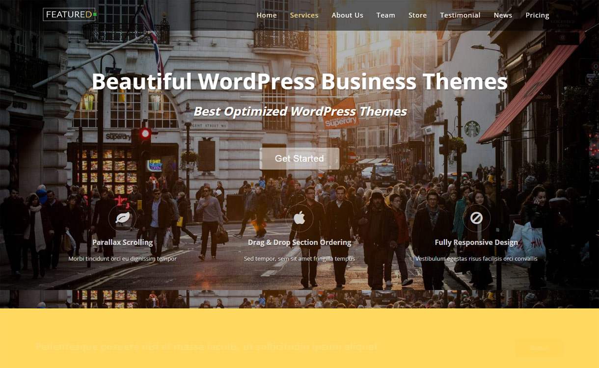 Featured - Premium Business WordPress Theme for 2017