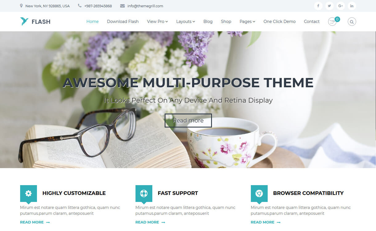 Flash-Best Agency WordPress Themes and Templates (Free)
