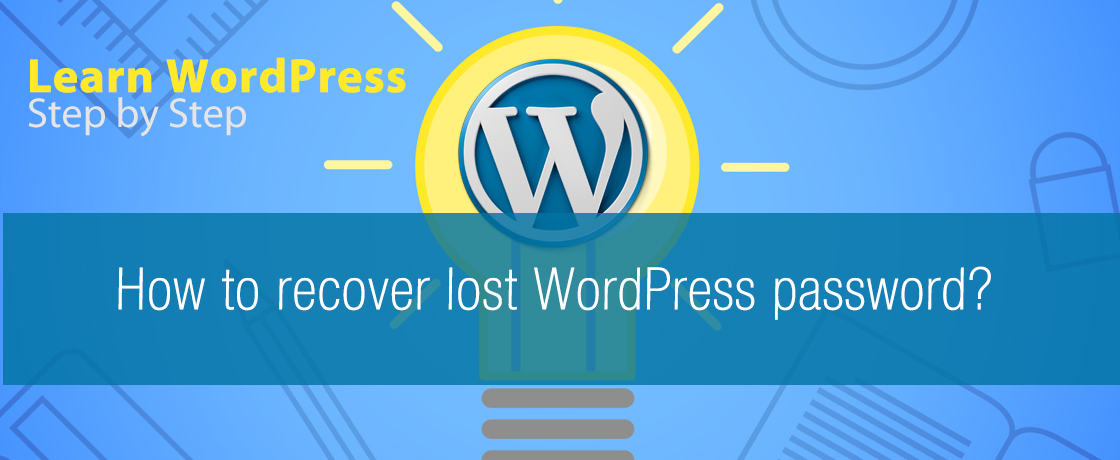 How to recover lost WordPress password