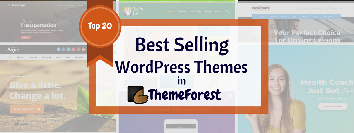 Best Selling WordPress Themes in ThemeForest 2017