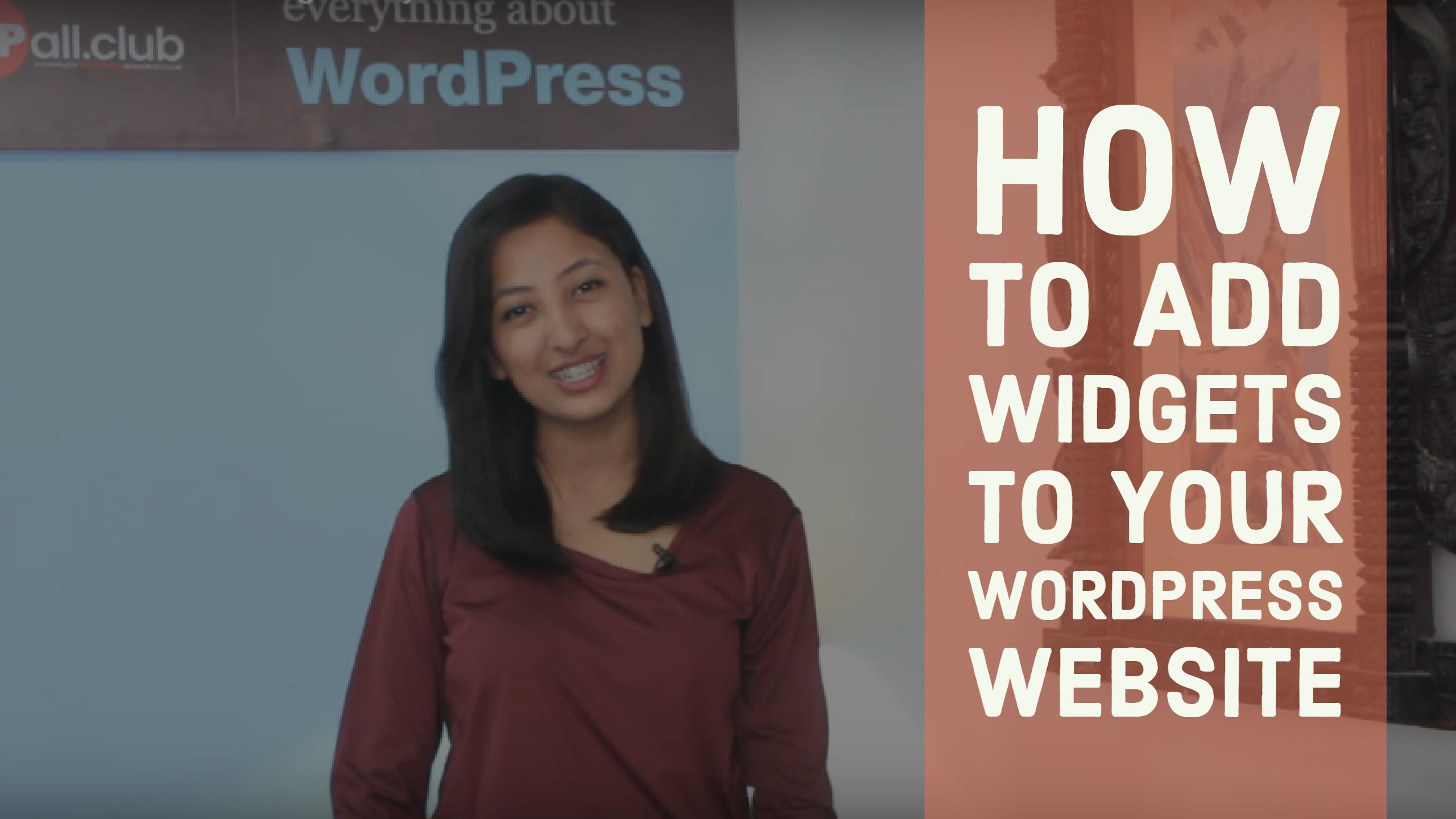 How to add widgets to your WordPress website
