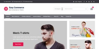 Easy Commerce - Free eCommerce WordPress Theme
