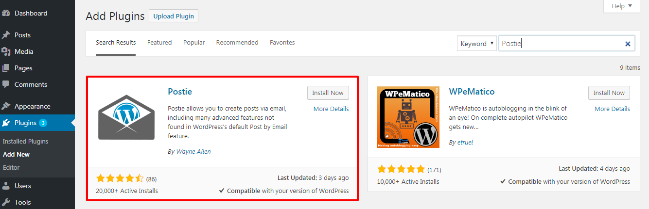 how to add posts by email in wordpress