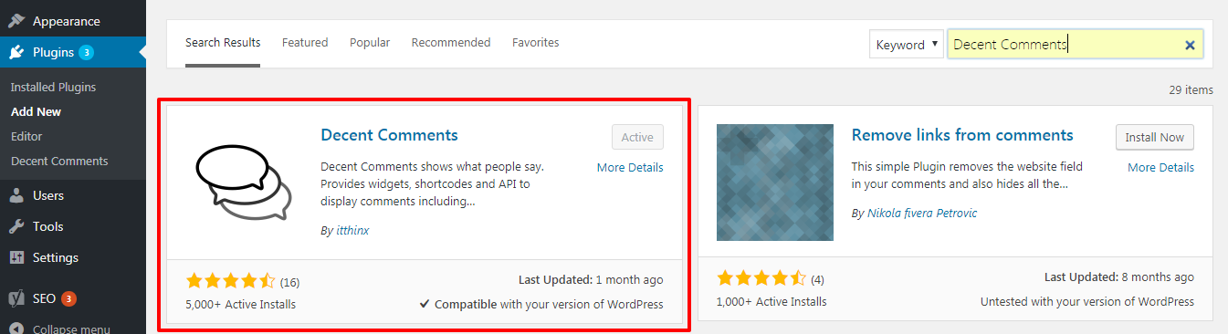 how to add recent comments in your wordpress sidebar