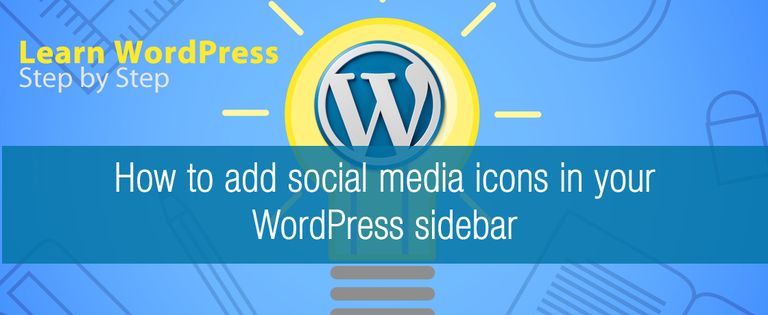 how to add social media icons in your WordPress sidebar