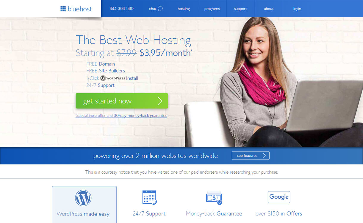 Bluehost-Best WordPress Hosting Services