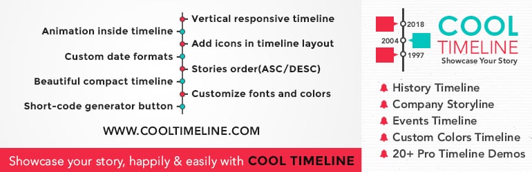 Cool Timeline - Best Free WordPress Timeline Plugins