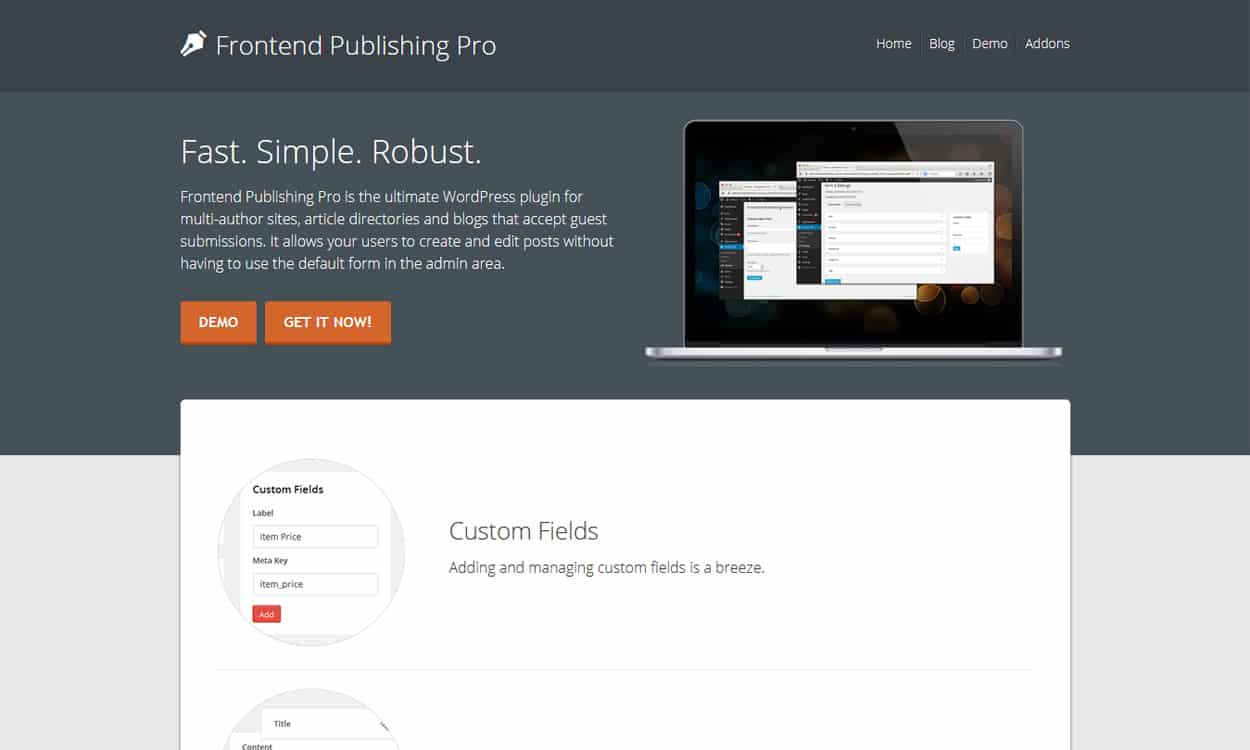 Frontend Publishing Pro - Best Premium WordPress Frontend Post Submission Plugins