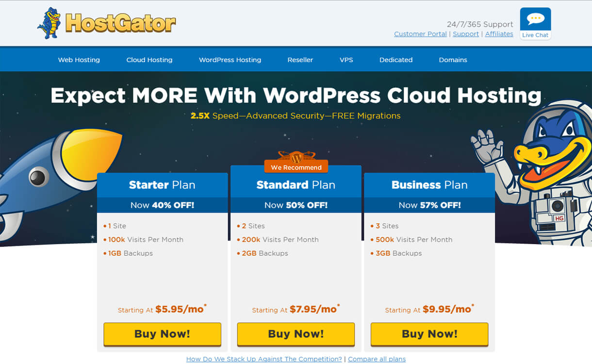 HostGator-Best WordPress Hosting Services