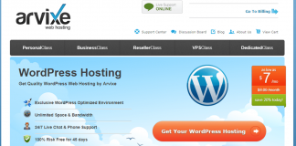Arvixe - Cheapest Hosting for WordPress