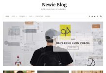 Newie - Clean and Mininmal Free WordPress Blog Theme