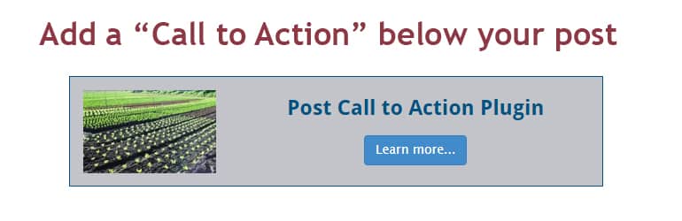 Post Call to Action- Free WordPress Call to Action Plugins