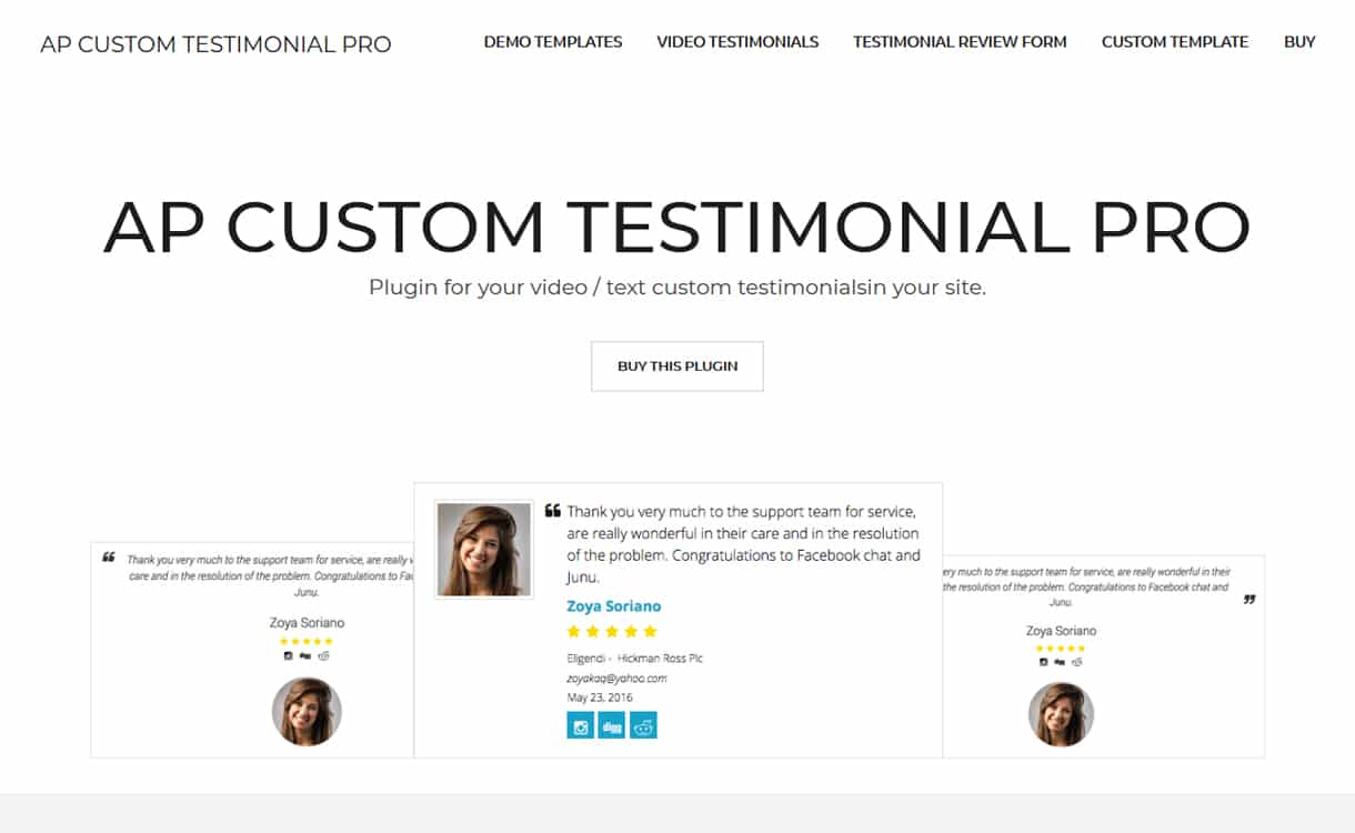AP Custom Testimonial Pro - WordPress Testimonial Plugins