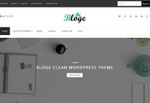 Bloge - Free WordPress Blog Theme