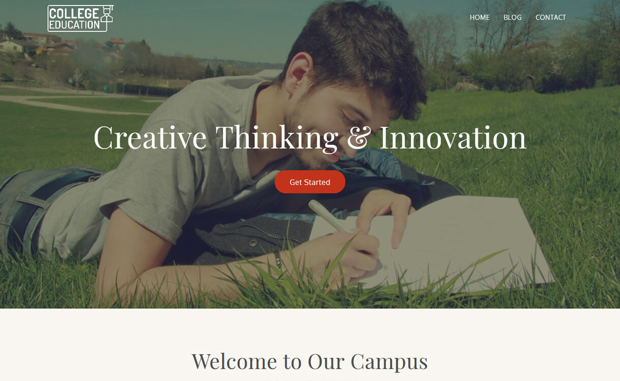 College Education-Best Free WordPress Themes March 2018