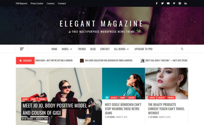 Elegant Magazine - WordPress News Theme