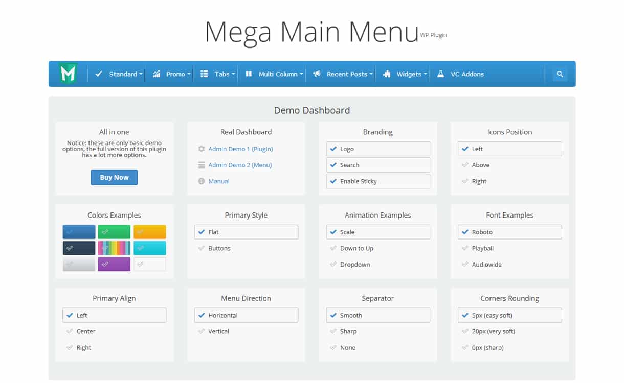 Mega Main Menu - WordPress Mega Menu Plugins