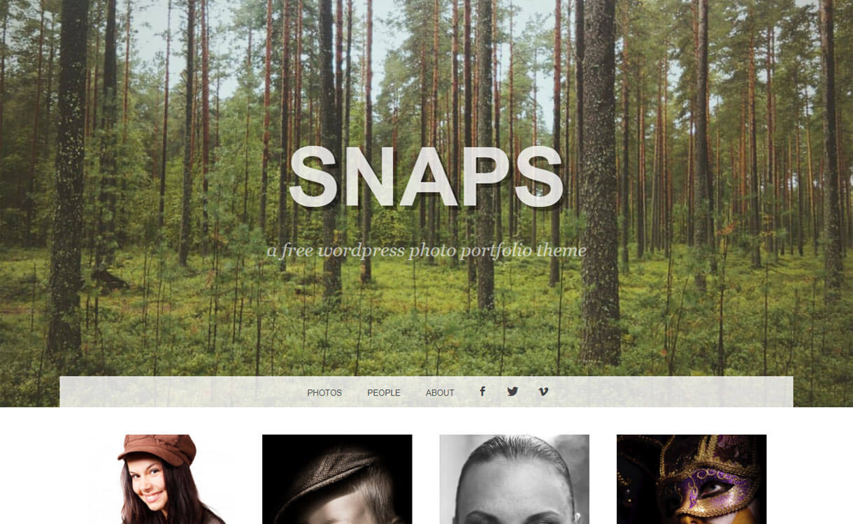 Snaps WordPress Photography Theme