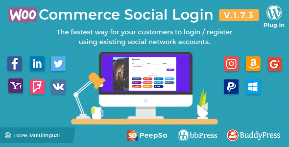 WooCommerce Social Login - WordPress Social Login Plugins