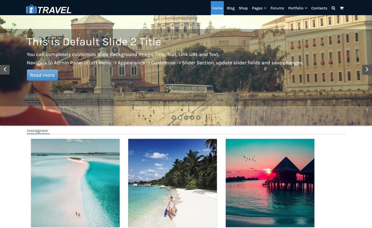 fTravel-Best WordPress Travel Blog Themes