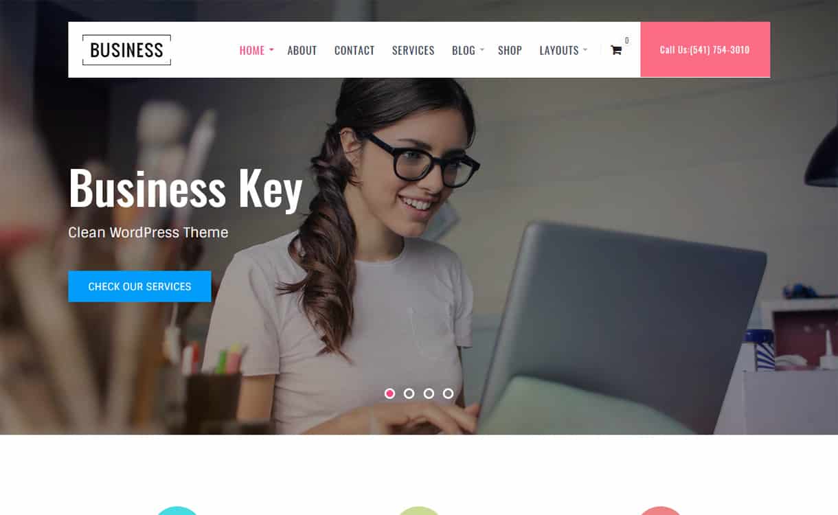 Business Key-Best Free WordPress Themes May 2018