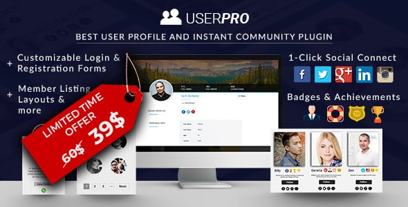UserPro - WordPress Social Login Plugins